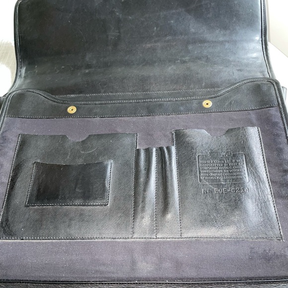 Coach Fold-Over Briefcase Made in Italy - Picture 12 of 13